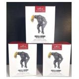 Hallmark (3) Almighty Kong Ornaments