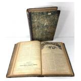 Antique 1871 & 1873 German Periodical Book Pair