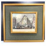 1840 Engraving Cornhill & Lombard Shepherd Lacey