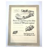 Ford 1952 Original #471 J. Walter Thompson Car Ad