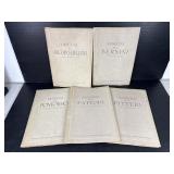 1940's Italian Art Books w/ Engravings & Drawings