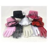 Miniature Tea Party Hats & Gloves for Girls