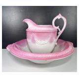 Antique WH Grindley Victorian Wash Pitcher & Bowl