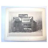 Vintage Signed Coca-Cola Store Photo Print