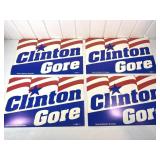 Original Clinton Gore 1992 Campaign Signs Lot of 4