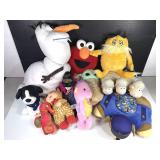 Character Plush Toy Lot Olaf Elmo