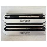 Vintage Shaffer Ballpoint Pen Pair w/ Cases