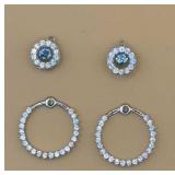 Sterling silver earring jackets. 4.47gr