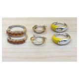 Trio of Hoop Pierced Earrings