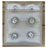 Sterling silver stud earrings