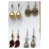 Collection of Fish Hook Pierced Earrings
