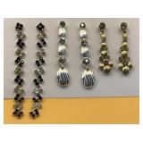 Collection of dangle pierced earrings