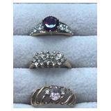 10K rings. Size 6. 7g