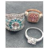 925 silver size 6 rings. 18.3g