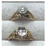 14K rings. Size 4.5.  4.6g