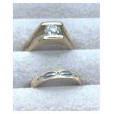 14k gold rings.  Size 5.5. 5.7g