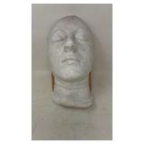 Life-Size Plaster Life Mask Sculpture 12x6