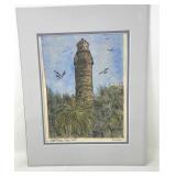 Key West Lighthouse Signed Artwork