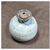 Studio Pottery Oil Lamp with Wick