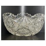 American Brilliant Period Cut Crystal Bowl