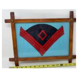 Civil War First Sergeant Chevrons Framed Display