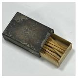 Vintage Metal Match Box Safe Vesta Case
