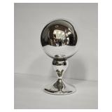 Modern Chrome Orb Sculpture