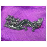 Nephrite Jade Carved Dragon Pendant