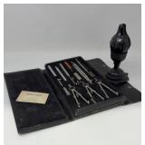 Charvos Drafting Instrument 3x7  Set in 10x 5 Case