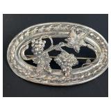 Sterling Silver Front Antique Art Nouveau Sash