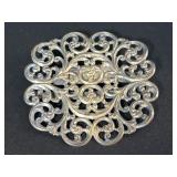 Sterling Silver Vintage Antique Belt Buckle
