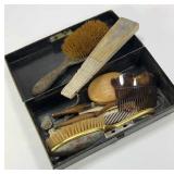 Vintage Grooming Vanity Set In Box