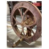 Antique No. 3 Cast Iron Grain Mill 21x18x12