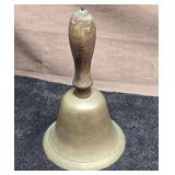 Brass Hand Bell With Wood Handle
