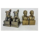 Vintage Cast Metal Bookend Collection 7ï¿½ tall