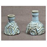 Pair of Art Pottery Bud Vases