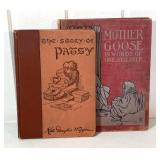 Antique Childrenï¿½s Books Pair Mother Goose Patsy