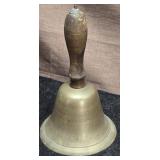 Brass Hand Bell With Wood Handle