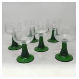 Green-Stemmed Vintage 4.5ï¿½ Goblet Set