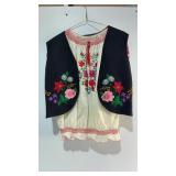 Embroidered Folk Costume Ensemble