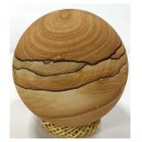 Banded Onyx Stone Sphere 6in On Stand