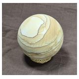 Polished Stone Sphere On Stand
