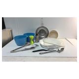 Assorted Kitchen Utensils & Mixing Bowl Lot