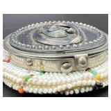 Antique Chatelaine Micro Bead Coin Purse