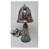Art Glass 16ï¿½ Table Lamp with Matching Shade