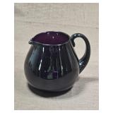 Amethyst Glass Pitcher with Handle