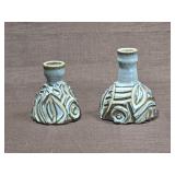 Pair of Art Pottery Bud Vases