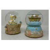 Precious Moments Musical Snow Globe Pair