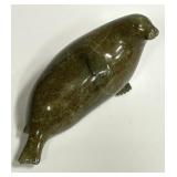 Inuit Style Soapstone Seal Sculpture