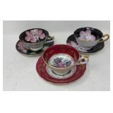 Vintage Decorative Teacup & Saucer Trio